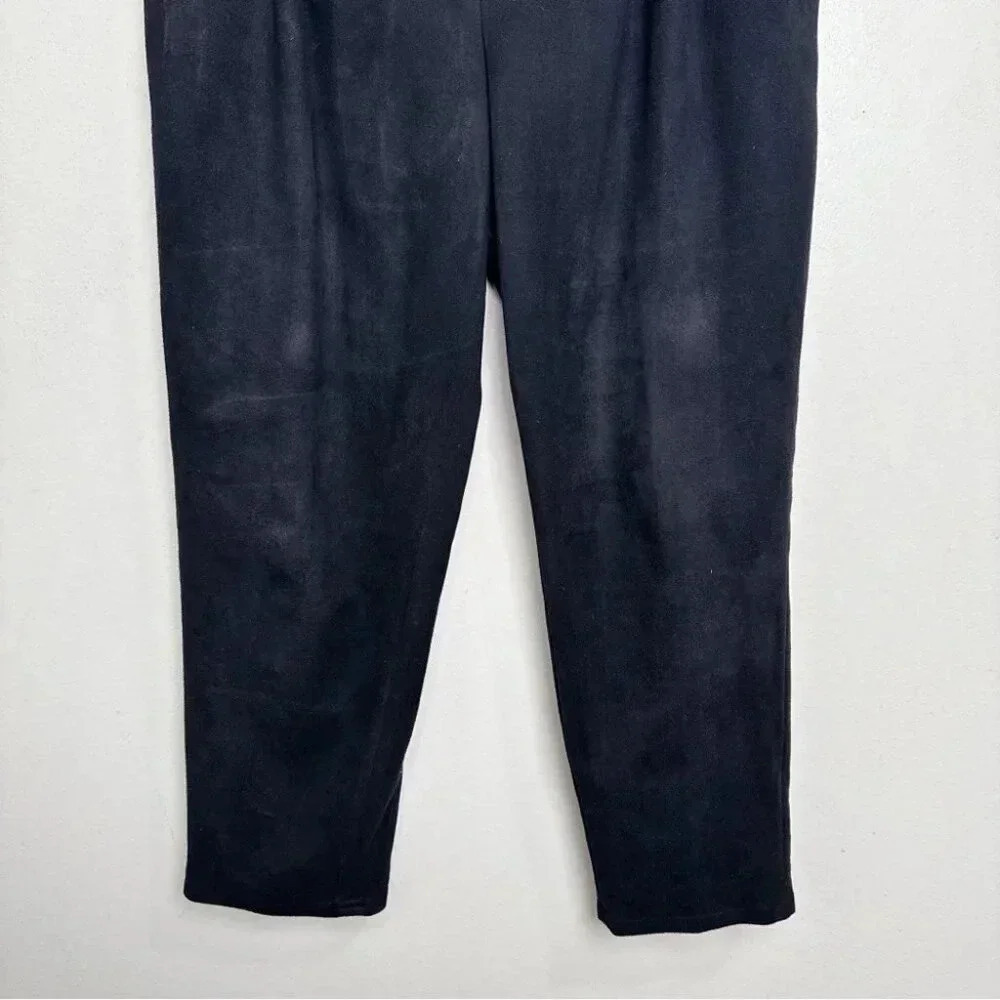 Aritzia Babaton Womens 10 Faux Suede Cohen Darted Pant In Black - Picture 6 of 14